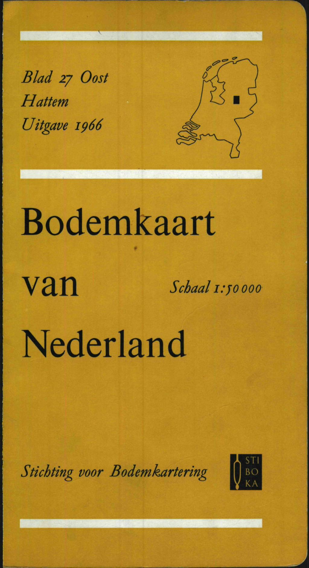 Blad 7 Oost Hattem Uitgave 1966 Bodemkaart van