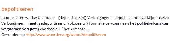 Het Sociaal Domein vraag om Depolitisering Factoren die politiek gedrag versterken Ingewikkelde besturing en structuur; Onduidelijke rollen: functies en accountability; Interne competitie tussen