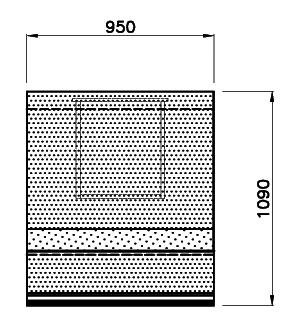 (325x176x(h)) Kassa s verwarmde PCXS 70 600 - - - - PCXS 105 950 - - - - Zijwanden in ABS JF Aan elke buitenkant.