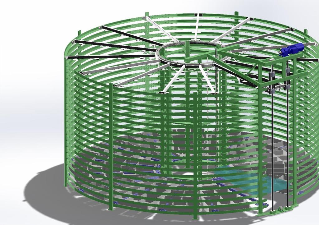 Figuur 3.3: De constructie zonder containers. In figuur 3.