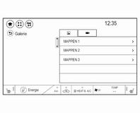 116 Infotainmentsysteem Selecteer y of z om het afbeeldingen- of filmmenu weer te geven. Selecteer de gewenste afbeelding of het filmbestand voor weergave op het display.