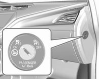 Stoelen, veiligheidssystemen 51 9 Waarschuwing Lichaamsdelen of voorwerpen uit het werkingsgebied van de airbag houden.