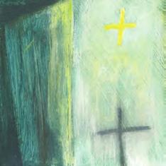 De schilder vertelt Volwassenen en jongeren laten kennismaken met christelijk geloven Uitgedrukt in een beeld: het geloof is als een open deur die je toelaat de ruimte van het leven te betreden.