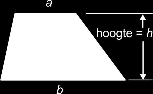 1 2 De evenwijdige zijden van een trapezium hebben lengte a