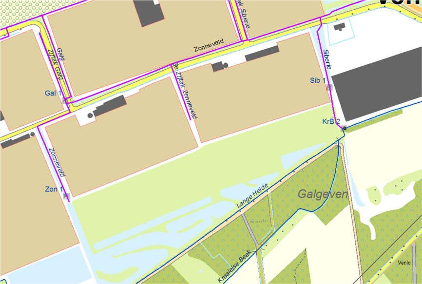 De volgende maatregelen zijn doorgerekend:. 1. De westelijke stuw (stuw Zon 1) wordt verwijderd. 2. Als maatregel 1. en bij de infiltratieplas wordt een afknijpconstructie op NAP 25,50 m gerealiseerd.