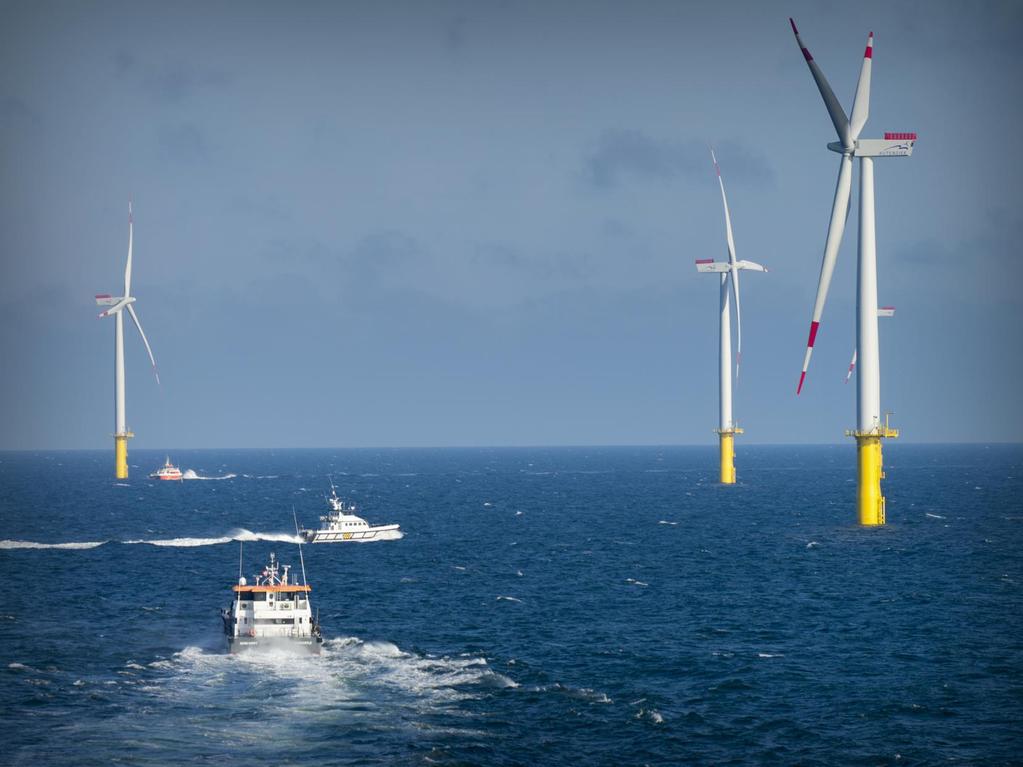 4 Wind op zee en de omgeving De bouw van ~60 GW offshore windcapaciteit heeft grote invloed op de ecologie en het ruimtegebruik op zee.