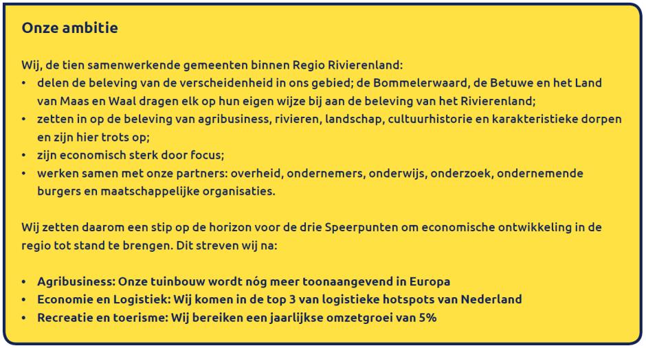 1. Doel van de analyse Duiden ontwikkeling van de sectoren Agribusiness en Logistiek in regio