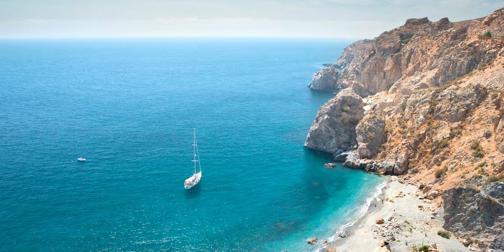 Costa del Sol De Costa del Sol loopt meer dan 150 kilometer door langs de provincie Malaga.