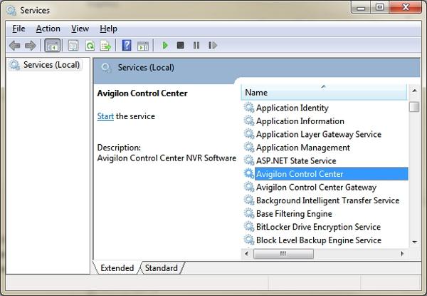 Aan de slag De Avigiln Cntrl Center Server sftware bestaat uit twee delen: de Windws-service en de Admin Tl. De Windws-service wrdt autmatisch uitgeverd wanneer uw cmputer wrdt pgestart.