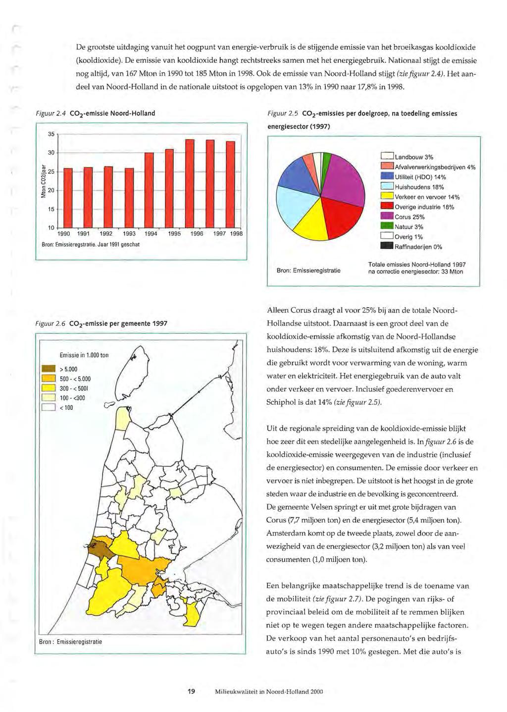 ( De gootste uitdaging vanuit het oogpunt van enegie-vebuik is de stijgende enissie van het boeikasgas kooldioxide (kooldioxide).