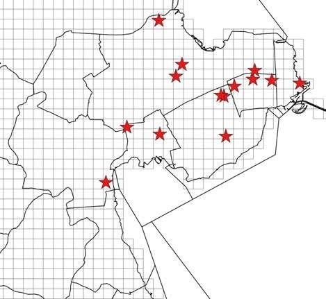 3.3 Insecten Nachtvlinders 2016 Dit jaar heeft een enthousiaste groep nachtvlinderaars over 20 nachten op 13 verschillende locaties het doek en soms ook nog een extra vangkast opgezet voor het