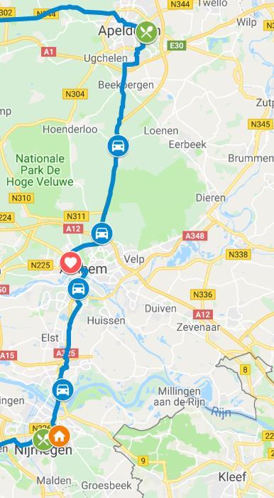 ETAPPE 3: NIJMEGEN APELDOORN (73 kilometer) Na de tweede stop in Nijmegen zal het voor de meeste teams langzaamaan donker worden.