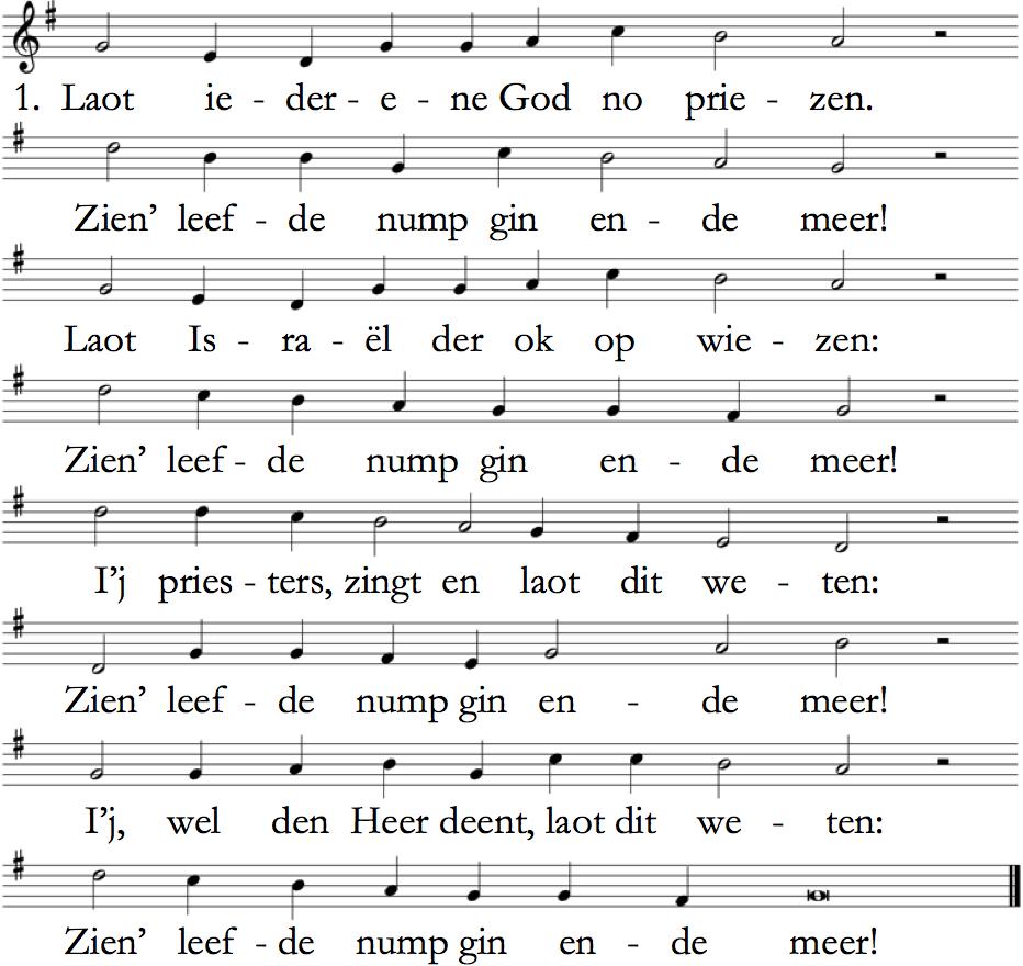 t Orgel spult Binnenkomst van praekeboer en kerkeroad Woorden van welkom Psalm 118 9. Dit is den dag de n God dee maken. Daorumme viere wi j de n bli j!