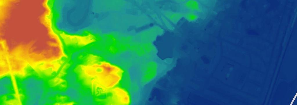 2. Hydrologische gebiedsomschrijving Maaiveldhoogtes Het projectgebied bevindt zich in de binnenduinrand, het overgangsgebied van de hoge duinen in het westen (circa NAP +40 m) naar de lagergelegen