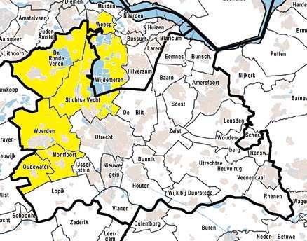 Bijlage 2 Kaart gemeenten regio Utrecht West Regionaal