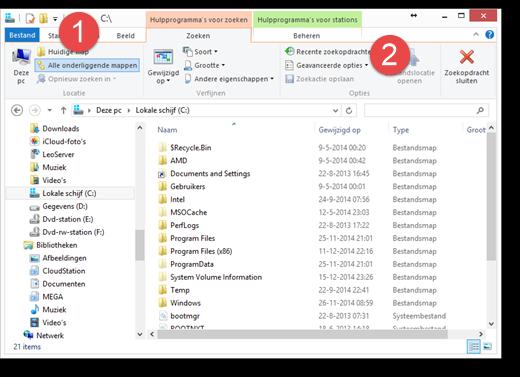 Sluit nu eerst alle aanwezige Office-toepassingen. Zoek vervolgens naar alle bestanden met de naam MSForms.exd. In Windows 8.