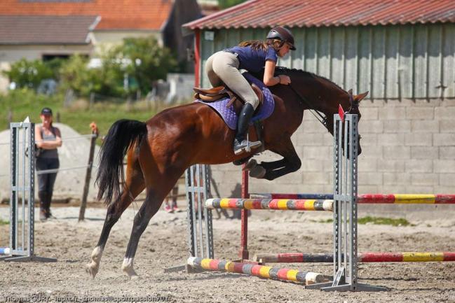 Tagore en Luna hadden nog helemaal geen parcours ervaring en werden daarom in de 60 cm. rubriek gereden om kennis te kunnen maken met het springen van een heel parcours.