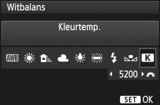 3 De witbalans instellenn Als de bij stap 1 verregen belichting ster afwijt, an dit een incorrecte witbalans tot gevolg hebben.