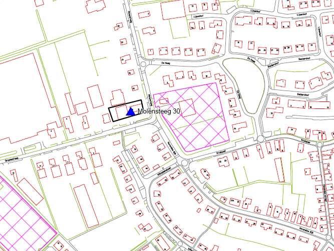 7. KRUISPAD/ HOVENSEDIJK TE BRAKEL 7.1. De gewenste ruimtelijke inrichting van het gebied Het nieuwbouwplan Kruispad/Hovensedijk vormt een inbreiding in de bestaande bebouwde kom van Brakel.