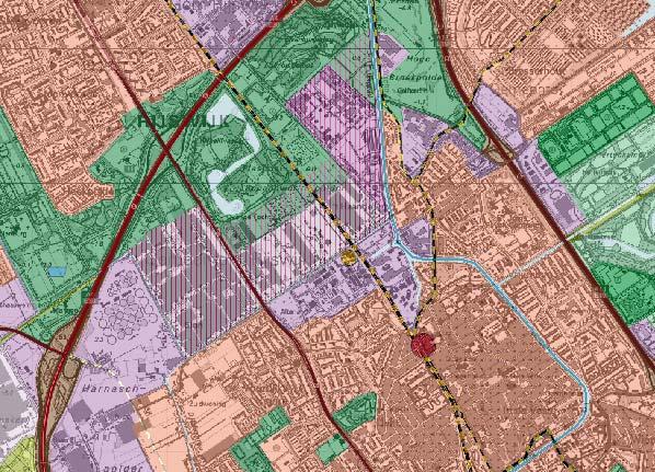 12 Afbeelding: functiekaart provinciale structuurvisie groen: stedelijk groen paars: