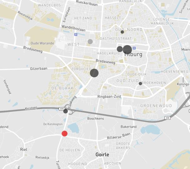 Vraag Tilburg Opnametransacties 2017 en 2018 Opname ontwikkeling 2005-2018 per deellocatie De kantorenvraag in Tilburg steeg sinds het dieptepunt in 2009 tot aan 2013.