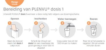 RICHTLIJNEN TER VOORBEREIDING VOOR EEN COLONOSCOPIE Colonoscopie : voorbereiding met PLENVU.