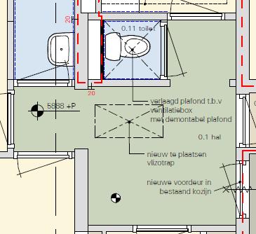 2.2 Verplichte werkzaamheden in de woning Toilet Achter de wandbeplating van het toilet bevinden zich asbesthoudende ontluchtingsleidingen. Welbions gaat deze saneren.