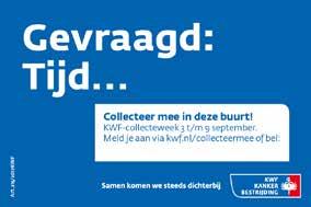 nl/collecteermee Bestel collecte- en werfmaterialen via CollecteWeb (uiterlijk 15 april) Levering van de collecteen werfmaterialen op het gekozen aflevermoment.