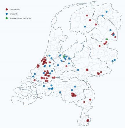 Regionaal inzicht in problematiek Zorginfecties PREZIES Bijna alle ziekenhuizen namen in 2014-2017 deel aan één of meerdere modules van PREZIES Geen regionale cijfers beschikbaar In NL heeft 5% van