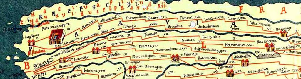 De overgeleverde informatie over de afstanden tussen Romeinse plaatsen in dit gebied is onlangs opnieuw geanalyseerd.