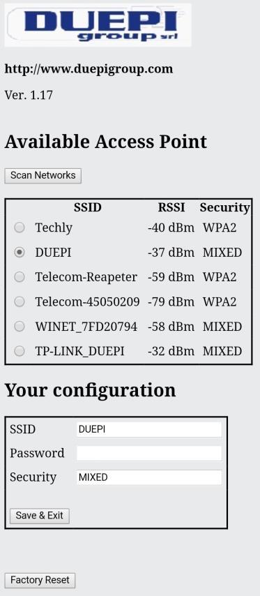 Stap 6: Wanneer deze geladen is ziet u de volgende pagina, of een die hierop lijkt. Stap 7: Wanneer uw Wifi netwerk niet zichtbaar is drukt u op Scan Networks.