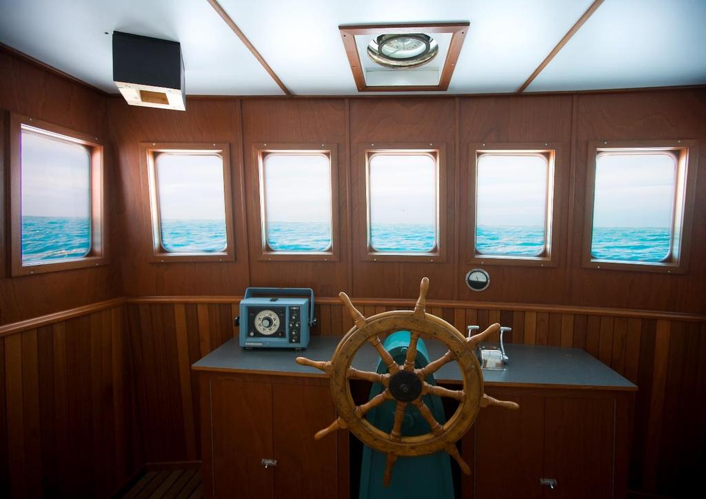 IJslandvaart Dit is een stuurcabine waar de kapitein van het schip staat om het schip te