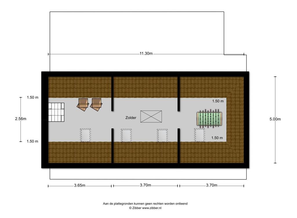 Plattegrond 2e verdieping: Aan deze