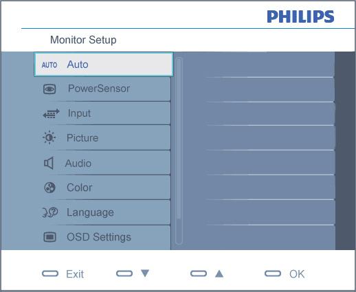 Beschrijving van On-Screen Display Wat is een OSD (On Screen Display)? OSD (On-Screen Display) is een functie in alle Philips LCD-monitors.