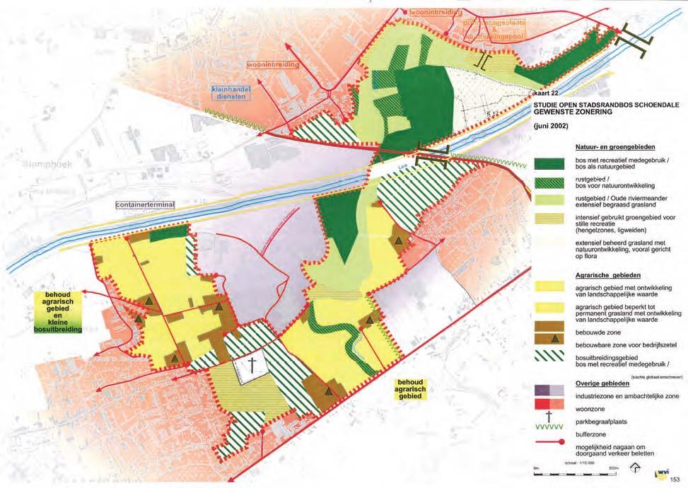 2.6 Open stadsrandbosproject (2002) (Vlaams en Provinciaal) In opdracht van de Provincie West-Vlaanderen, AMINAL Bos & Groen, de stad Waregem en de gemeente Wielsbeke zijn door WVI en Leiedal de