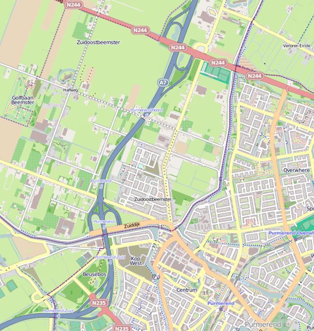 5. Verbreding A7 tussen Purmerend-Zuid en Purmerend-Noord Omschrijving Het wegvak vanaf aansluiting Purmerend- Zuid (#4) tot aansluiting Purmerend-Noord (#6) wordt verbreed van 2x2 naar 2x3