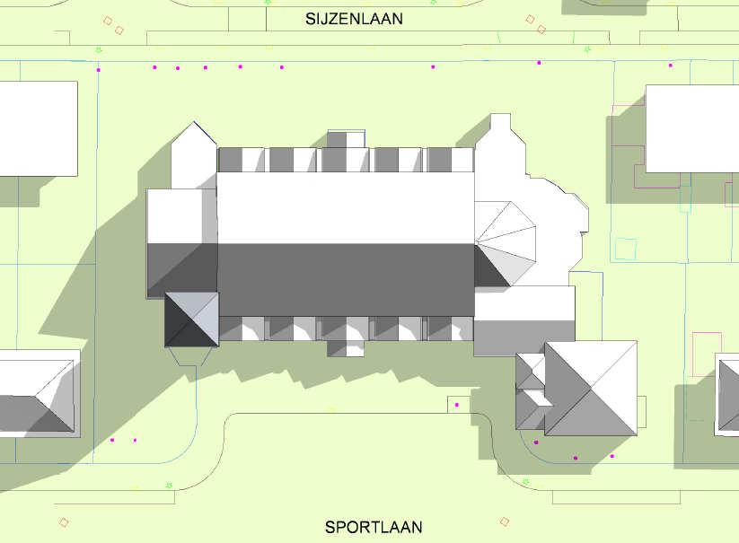 Inventarisa e bomen Sportlaan 125 Bijlage 1 Pla egrond met Boomnummers 1 tm 52 April 2017 8 9 10 11 12 13 24 25 34 *27 *14 *26 *7 *15 *16 20 17 18 19 * 21