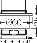 Afvoergarnituren 200-300 - 400-700 A42 Muurbuis 300 mm, tbv A34.