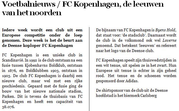 Stimulus Controle Groep: De volgende vragen gaan over uw mening ten opzichte van Carlsberg als sponsor van FC Kopenhagen.