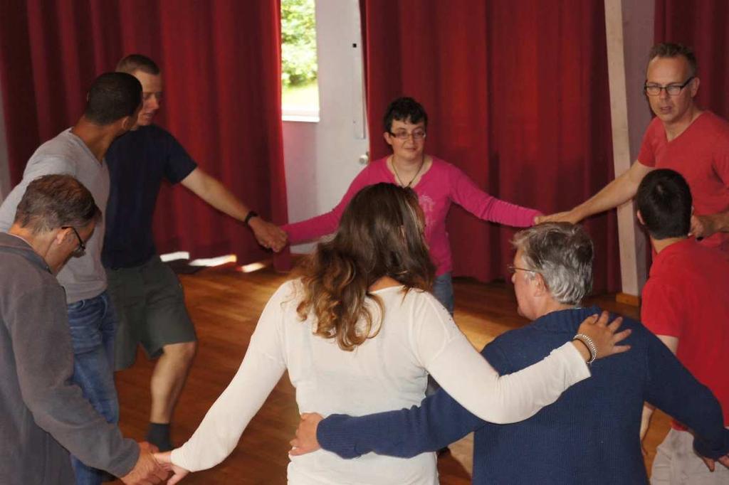 Keuze maken en aanmelden Foto links, de cursus Biodanza. Deze was een groot succes.