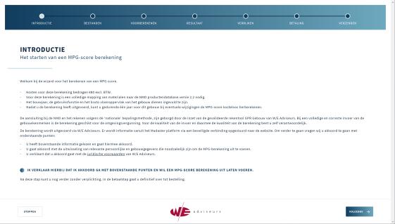 producten/informatie die niet in een IFC-bestand voorkomt, maar wel eventueel noodzakelijk zijn voor de MPG-berekening.