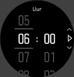 Tijd en datum U stelt de tijd en datum in tijdens de eerste opstartprocedure van uw horloge. Hierna gebruikt uw horloge GPS-tijd om een eventueel verschil te corrigeren.