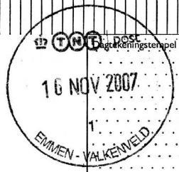 EMMEN - VALKENVELD Het stempel werd in januari 2017