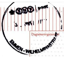 EMMEN - WILHELMINASTRAAT EMMEN - WILHELMINASTRAAT Het stempel werd teruggezonden in januari 2017