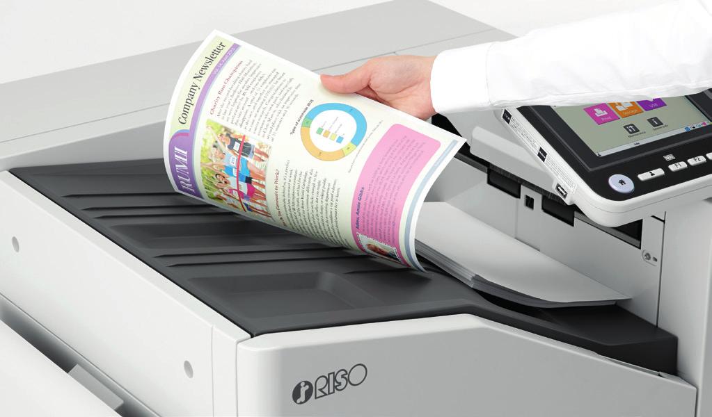 Ruim vijftien jaar geleden was RISO de eerste fabrikant die inzette op inkjetprinten met hoge prestaties als ontwikkelaar van FORCEJET TM : een uniek koud printprocedé dat betrouwbaarheid,