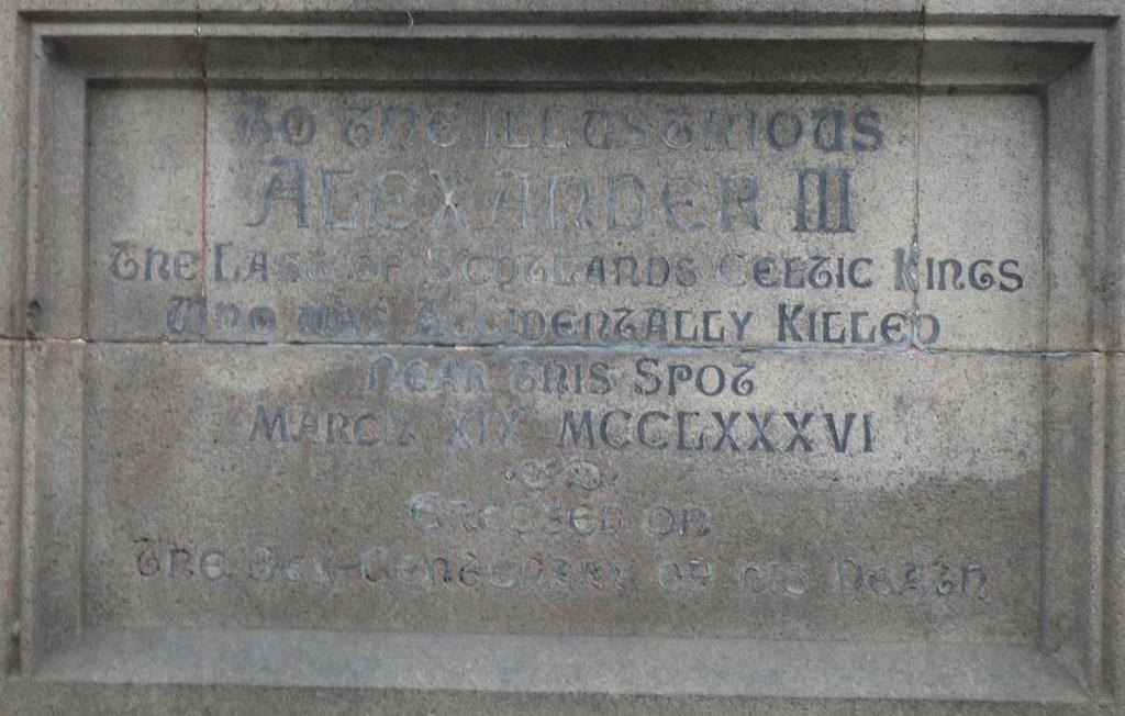 Quhen Alysandyr oure kyng wes dede That Scotland led in luive and le. Away wes sonce of ale and brede, Of wyne and wax, of gamyn and gle; Oure gold wes changed into lede. Cryst!