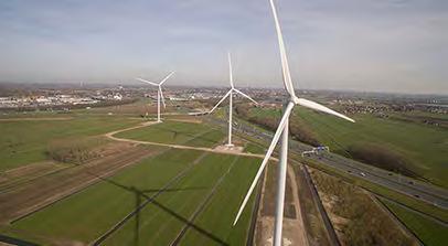 16 april Opening van het nieuwe windmolenpark Autena van Eneco, dat groene stroom levert aan de luchthavens van Schiphol Group.