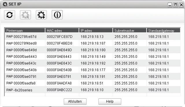 IP-adres instellen Voordat u de netwerkafdrukserver in uw netwerk gebruikt, moet u TCP/IP-adressen voor de afdrukserver instellen.