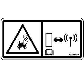 Veiligheidswaarschuwingen De waarschuwingssticker in afbeelding 1 kan worden gevonden op een plek zoals het dashboard of bedieningspaneel.