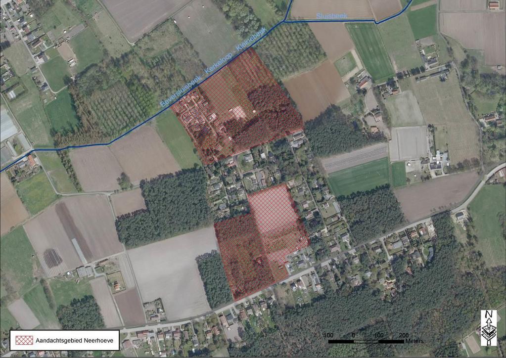 Figuur 3: Lokale situering op orthofoto Vlaams-Brabant 2002 1.